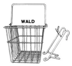 Soma Wald Basket Front W/Holder 14 1/2" X 9 1/2" X 9" Wald #133