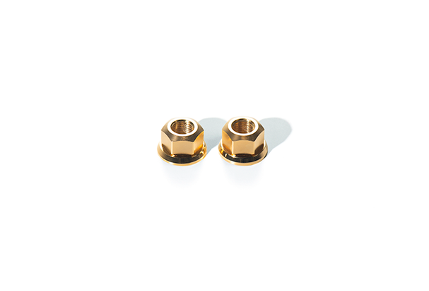 Soma Runwell Elite Hub Axle Nuts Gold M9 Pair 3 Soma Runwell Elite Hub Axle Nuts Gold M9 Pair
