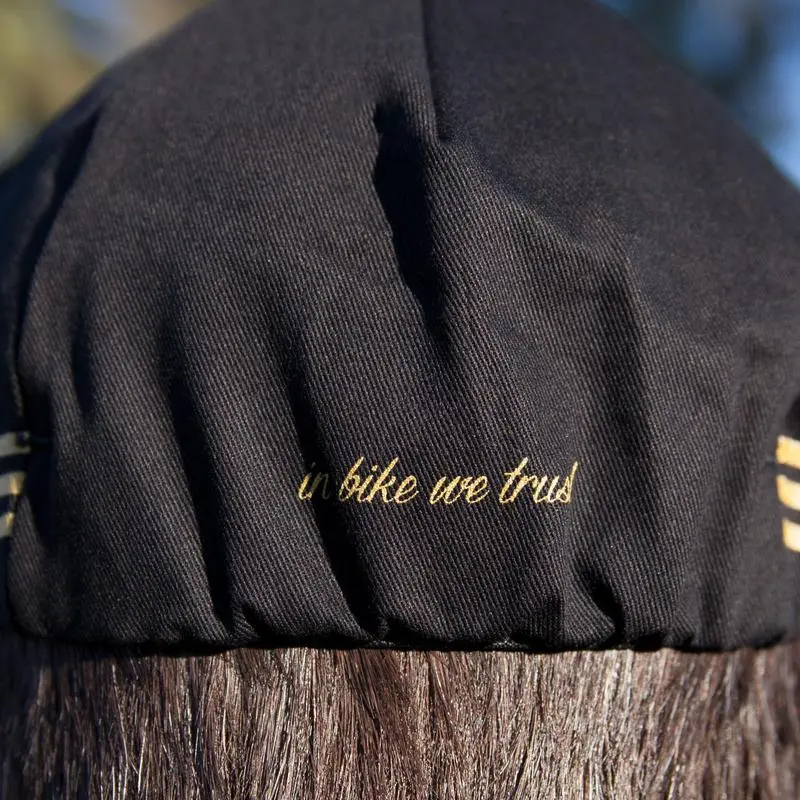 Soma Cinelli Cycling Cap Black & Gold 5 Soma Cinelli Cycling Cap Black & Gold - Image 3